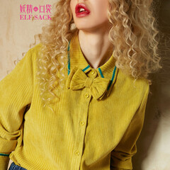 妖精的口袋 北纬12度 新款秋装欧美撞色刺绣格