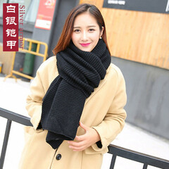 白银铠甲 帽子围巾手套三件套女冬学生新款韩