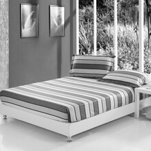 黎蔻家纺全棉斜纹40支高密AB版被套床单二件