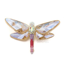 施华洛世奇正品蝴蝶透明水晶胸针5030459【全