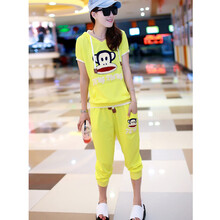 T-HILL2014年夏款韩版大嘴猴学生卫衣短袖休