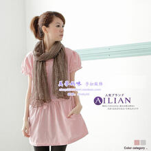 美孕佳人 孕妇装夏装韩版新款 宽松蝴蝶型长版