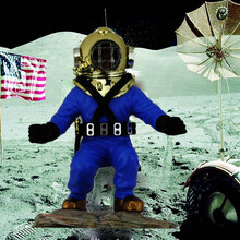 鱼缸水族箱生态鱼缸布景装饰气动玩具 一帆风