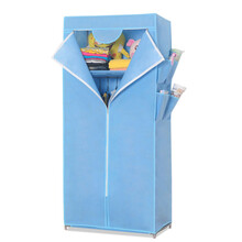 旺家星 布衣柜 加固单人小号折叠简易衣橱 紫色