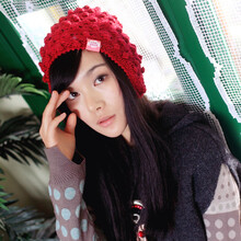 依吉饰 韩版螺纹男女士毛线针织帽子 百搭夏季