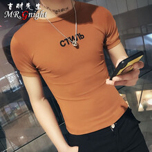 古耐先生（Mr.gnight） 短袖 男士T恤 焦糖色 