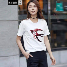 華倫哥弟萊思（Knzogirdeard） 亮片 短袖 T恤 女 圓領(lǐng)