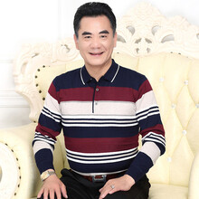 花花公子（PLAYBOY） 長袖 男士T恤 YX6633酒紅色 