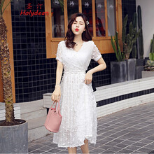 圣?。℉OLYDEAN） 純色 拼接，腰帶 連衣裙