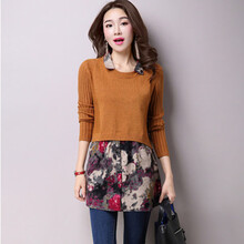 薄款針織長(cháng)袖，微胖妹子的福音