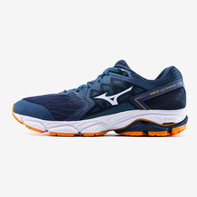 美津濃（MIZUNO）跑步鞋暗藍(lán)/白/橙 40.5