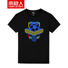 南極人（Nan Ji ren） 短袖 男士T恤 黑/足球 