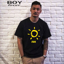 boylover 短袖 男士T恤 黑色 陽光 