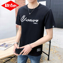 Lee Cooper 短袖 男士T恤 1013黑色 
