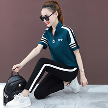 簡(jiǎn)詩(shī)·朵 印花 短袖 T恤 女 半開(kāi)領(lǐng)