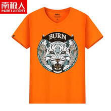 南極人（Nanjiren） 短袖 男士T恤 橙/白虎 