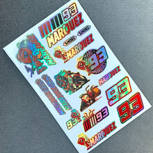 ttqpee摩托车反光贴纸93号马奎斯机车motogp改装红蚂蚁尾箱头盔装饰