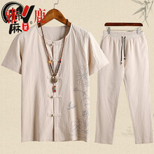 雅鹿 短袖 男士T恤 M021卡其色 