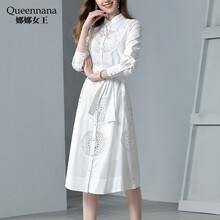 QUEEN NANA  紐扣，綁帶 連衣裙