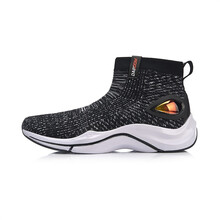 李寧（LI-NING）板鞋標(biāo)準(zhǔn)黑/標(biāo)準(zhǔn)白/焰紅色 