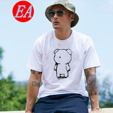 EA 短袖 男士T恤 白色 守望熊 