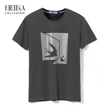 海一家（Hieiika） 短袖 男士T恤 深灰花紋H3 