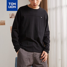 唐獅（TonLion） 七分袖 男士T恤 黑色(B款) 