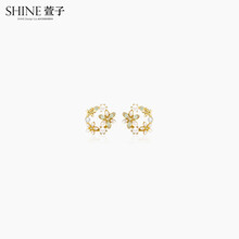 萱子飾品（xuanzi）耳環(huán)，水鉆耳環(huán)925銀，合金
