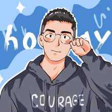 漫画风手绘头像定制作日漫风漫画脸真人照片转手绘动漫插画男 头像