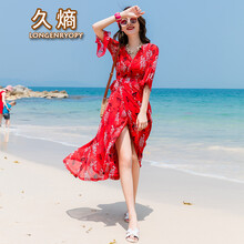 久熵（Longenryopy） 碎花 印花，蝴蝶結(jié) 連衣裙