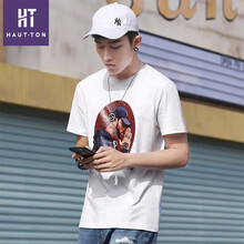 皓頓（HAUT TON） 短袖 男士T恤 白 