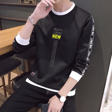 其他品牌 長(zhǎng)袖 男士T恤 3068黑色 