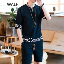 WALF 短袖 男士T恤 黑色 