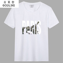 古萊登（GODLIKE） 短袖 男士T恤 白色防水短袖PARIS 