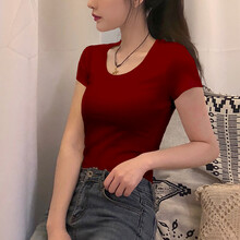 穿純色短袖襯衫打造優(yōu)雅女神