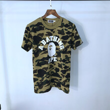 A BATHING APE 短袖 男士T恤 125綠迷彩 