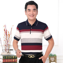 彼爾圣奴（BIERSHENGNU） 短袖 男士T恤 M6606酒紅 