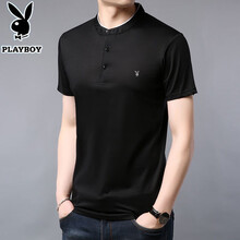 花花公子（PLAYBOY ESTABLISHED 1953） 短袖 男士T恤 HHYT9108黑色 