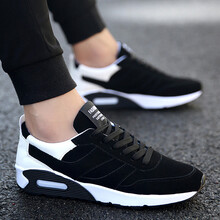 然奧男士YJ-865黑白色 39