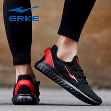 鴻星爾克（ERKE）跑步鞋正黑/大紅 41