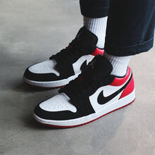 耐克（NIKE）籃球鞋黑紅腳趾男553558-116 