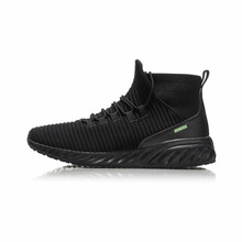 李寧（LI-NING）跑步鞋標準黑/熒光淺綠 39