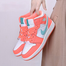 耐克（NIKE）籃球鞋555112-814（綠鉤甜橙 冰淇淋） 45以上