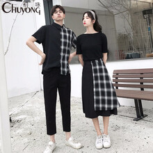 初詠（Chuyong） 撞色 短袖 T恤 女 POLO領(lǐng)