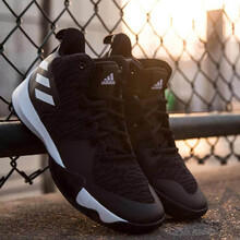 阿迪達(dá)斯（Adidas）籃球鞋CQ0427黑色 