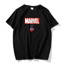 AOWOFS 短袖 男士T恤 蜘蛛俠MARVEL(黑) 