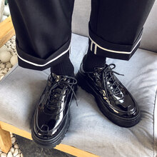 古萊登（GODLIKE）男士CB8803亮皮黑 44