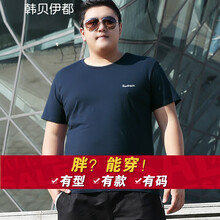 韓貝伊都 短袖 男士T恤 1725藍(lán)色圓領(lǐng) 
