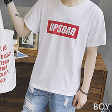 凌登（LingDeng） 短袖 男士T恤 UP白色 