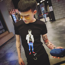 KtingHomme 短袖 男士T恤 黑色 